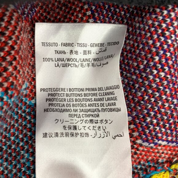 Gucci Multicolor Tiger Pattern Wool Cardigan Made In Italy - Picture 6 of 7